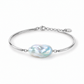 MAREN Baroque Pearl Bangle Bracelet