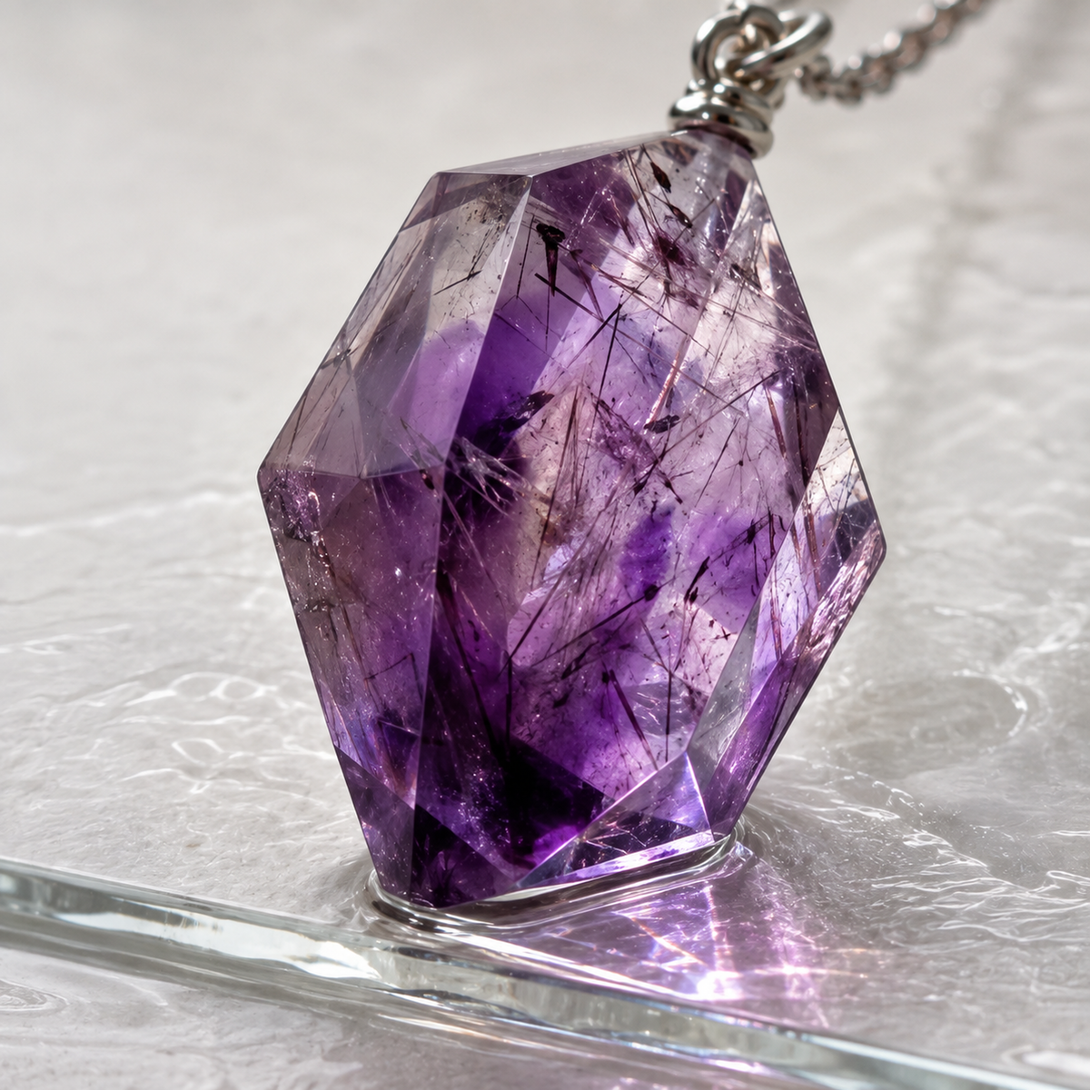 Asymmetric Two-Pendant Necklace