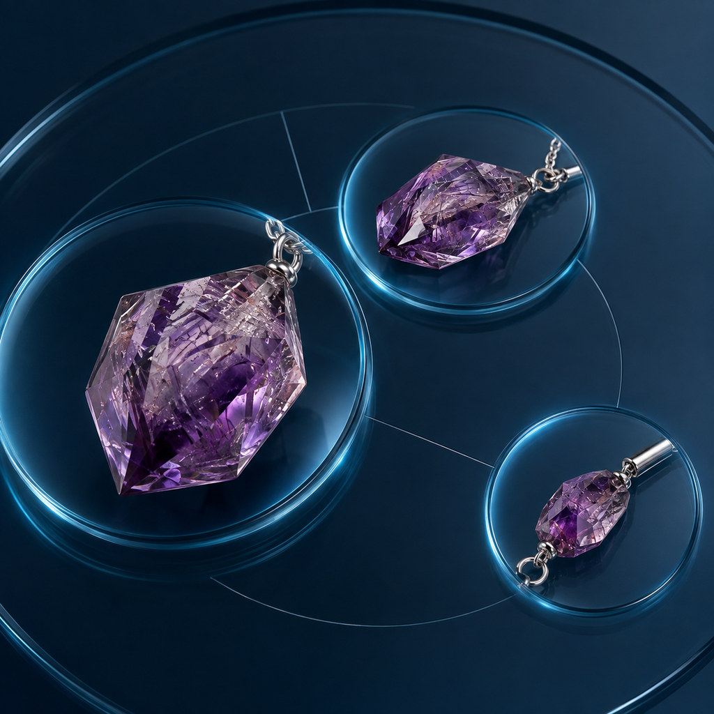 Asymmetric Two-Pendant Necklace