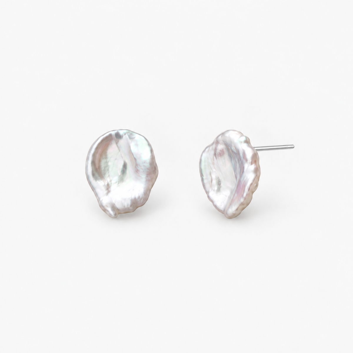 SELENE Baroque Pearl Stud Earrings