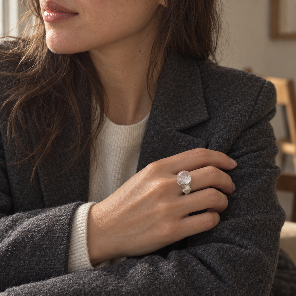 Open-Wrap Statement Ring