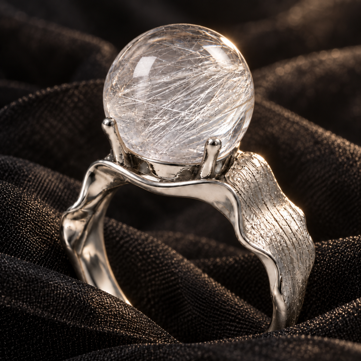 Open-Wrap Statement Ring