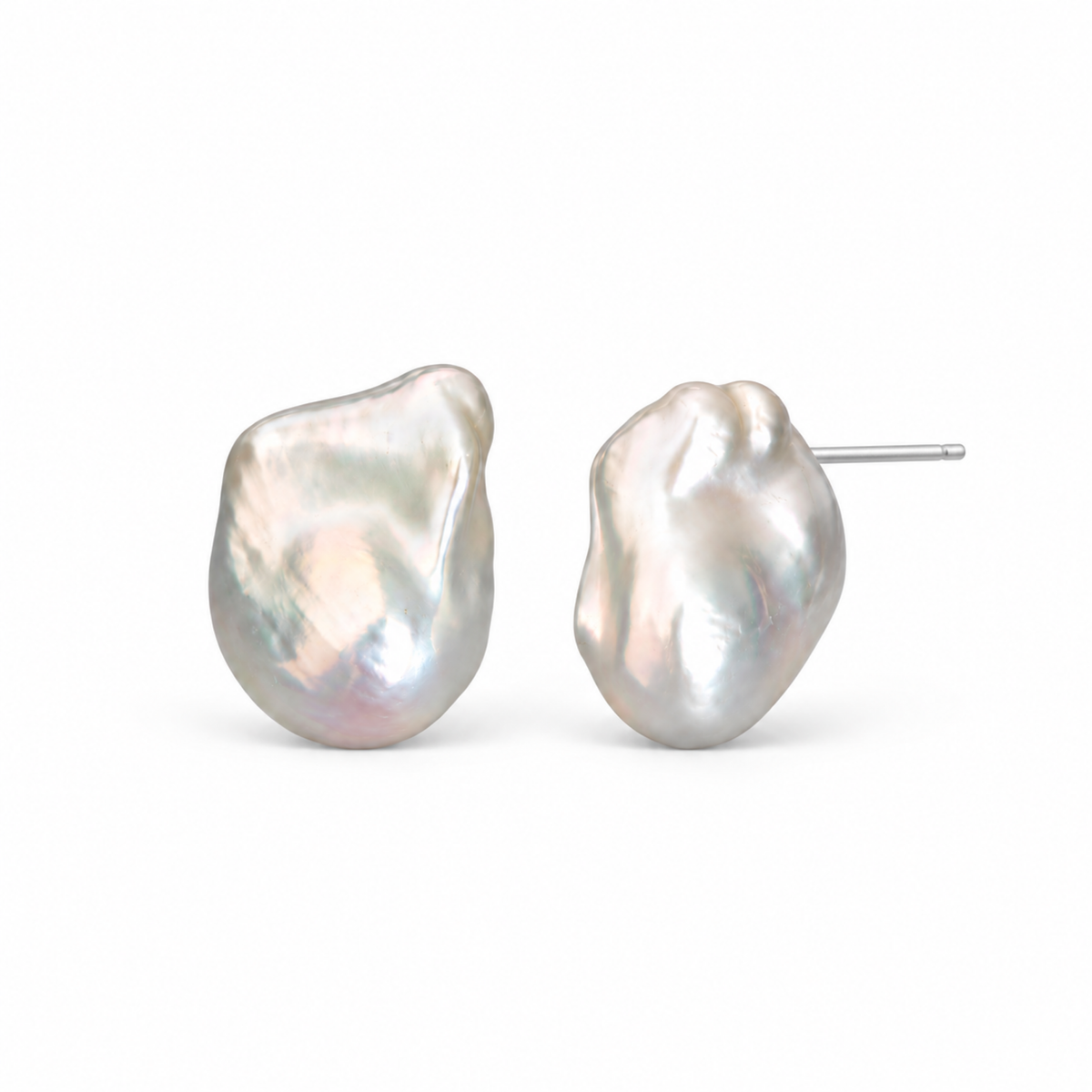AURORA Baroque Pearl Stud Earrings
