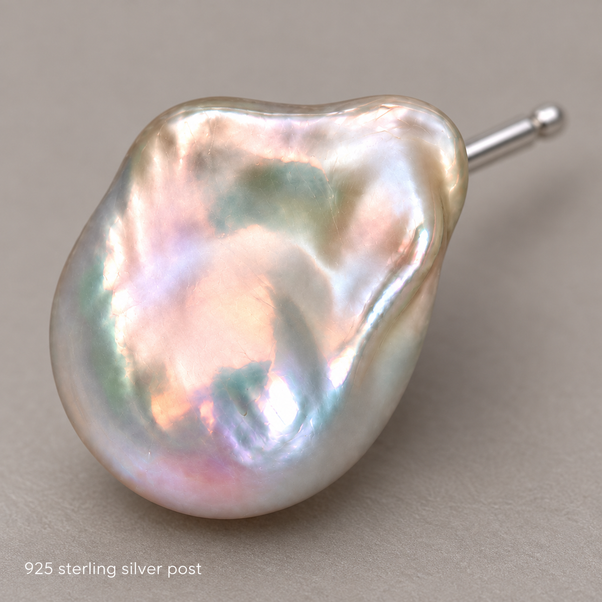 AURORA Baroque Pearl Stud Earrings