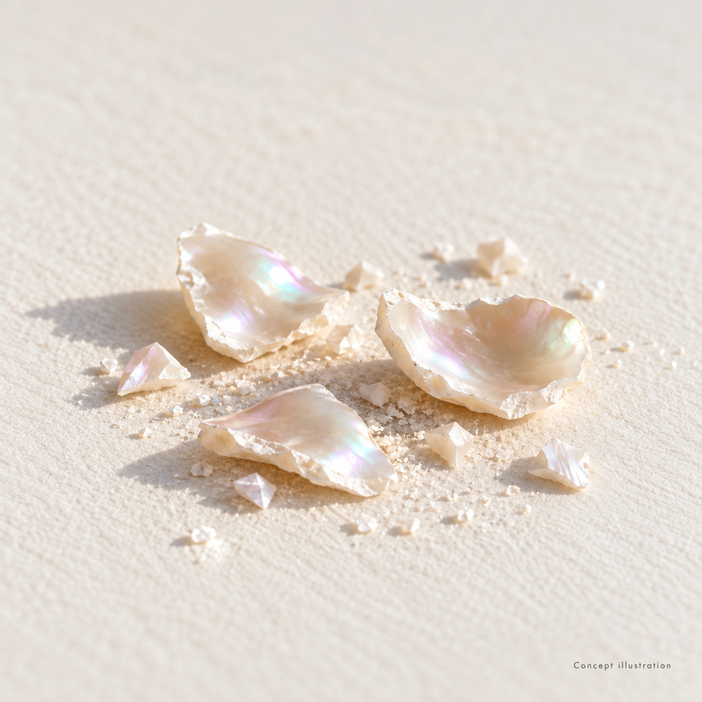 ELARA Pearl and Clear Quartz Open Ring