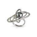 CALLISTO Tahitian Pearl Orbit Ring