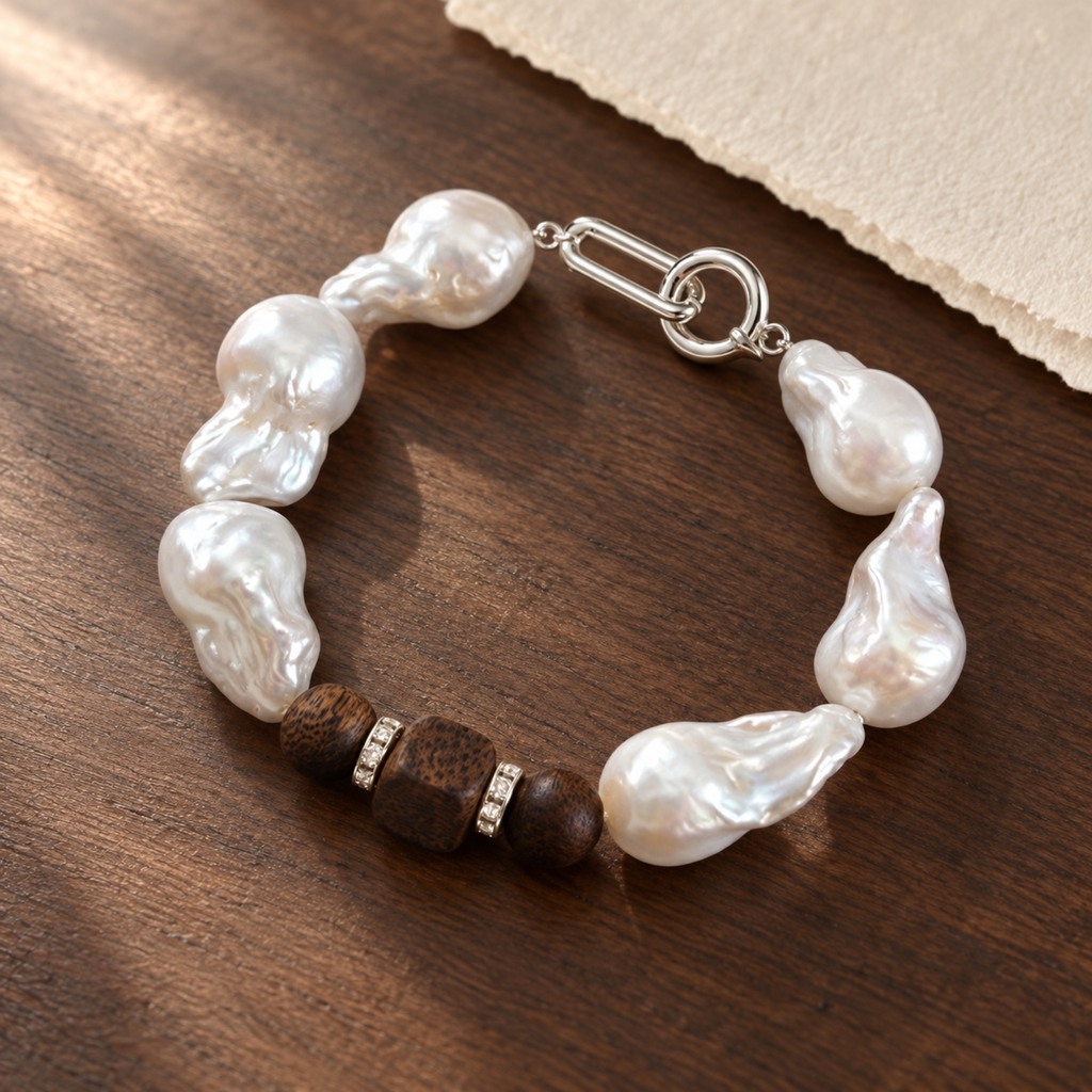 Pearlescent O-T Clasp Bracelet