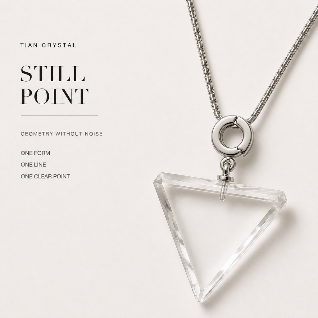 Inverted Triangle Pendant Necklace