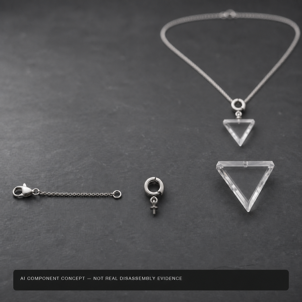 Inverted Triangle Pendant Necklace