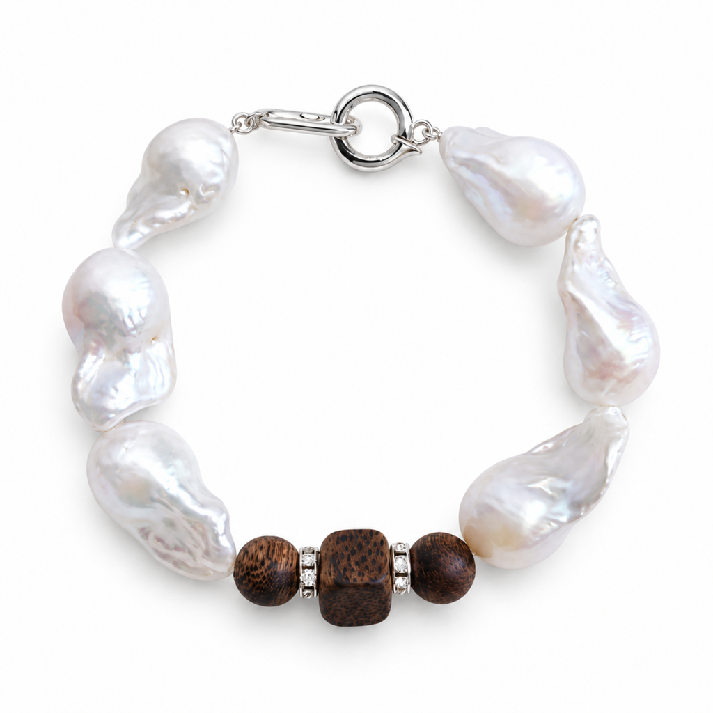 Pearlescent O-T Clasp Bracelet
