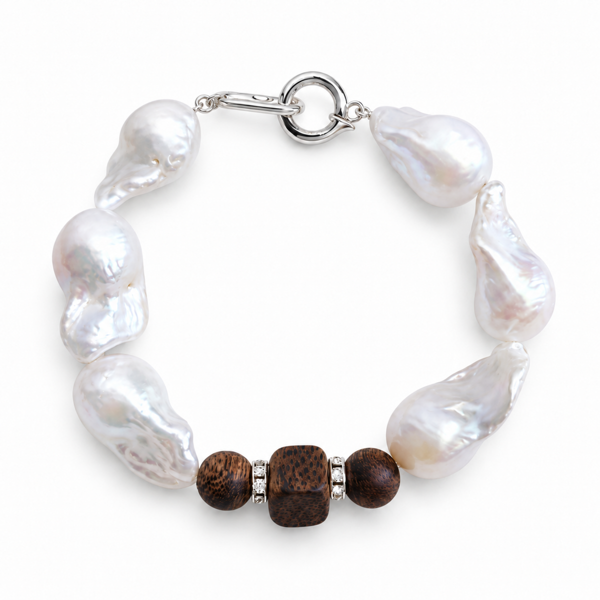 Pearlescent O-T Clasp Bracelet