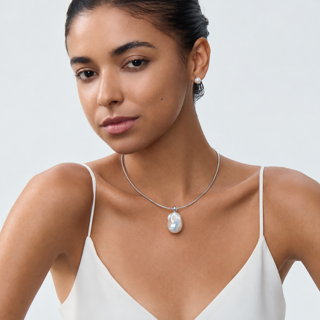 THEIA Baroque Pearl Collar Necklace