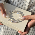 Luminous Contrast Bead Bracelet