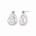 CAPELLA Baroque Pearl Stud Earrings