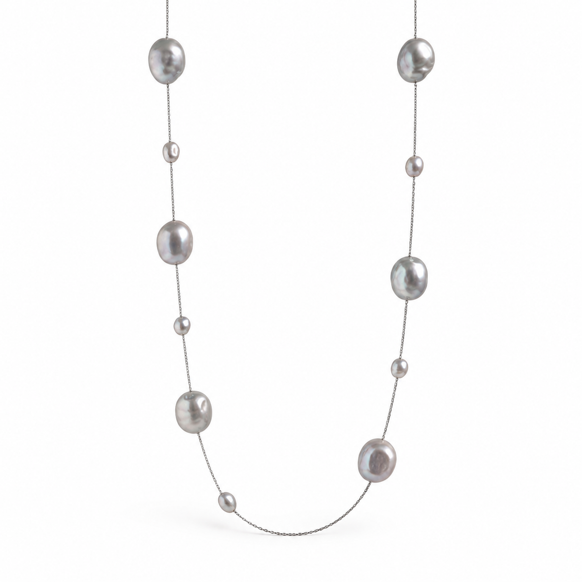 SOLENE Keshi Pearl Necklace and Bracelet Set