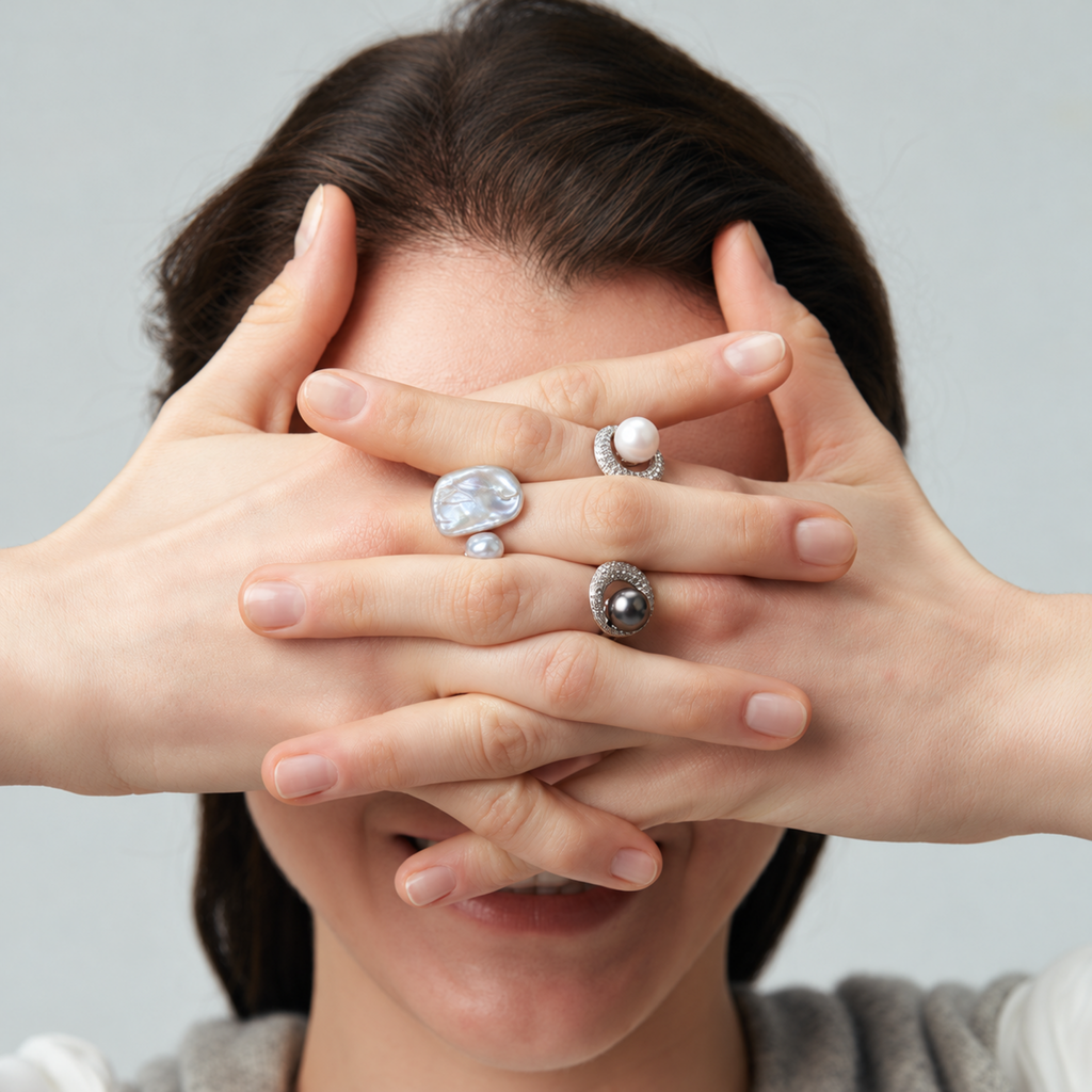 CASSIA Baroque Pearl Open Ring