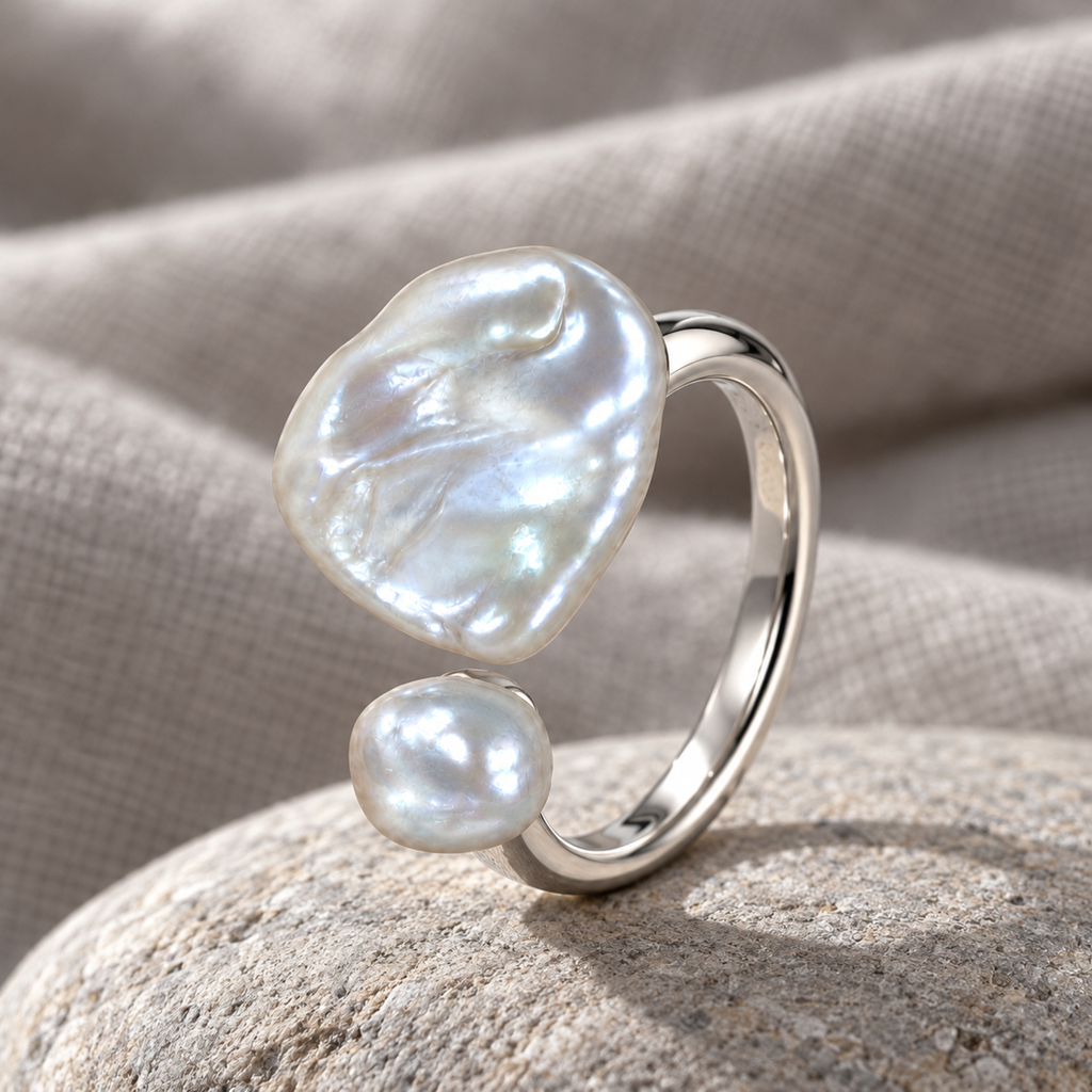 CASSIA Baroque Pearl Open Ring