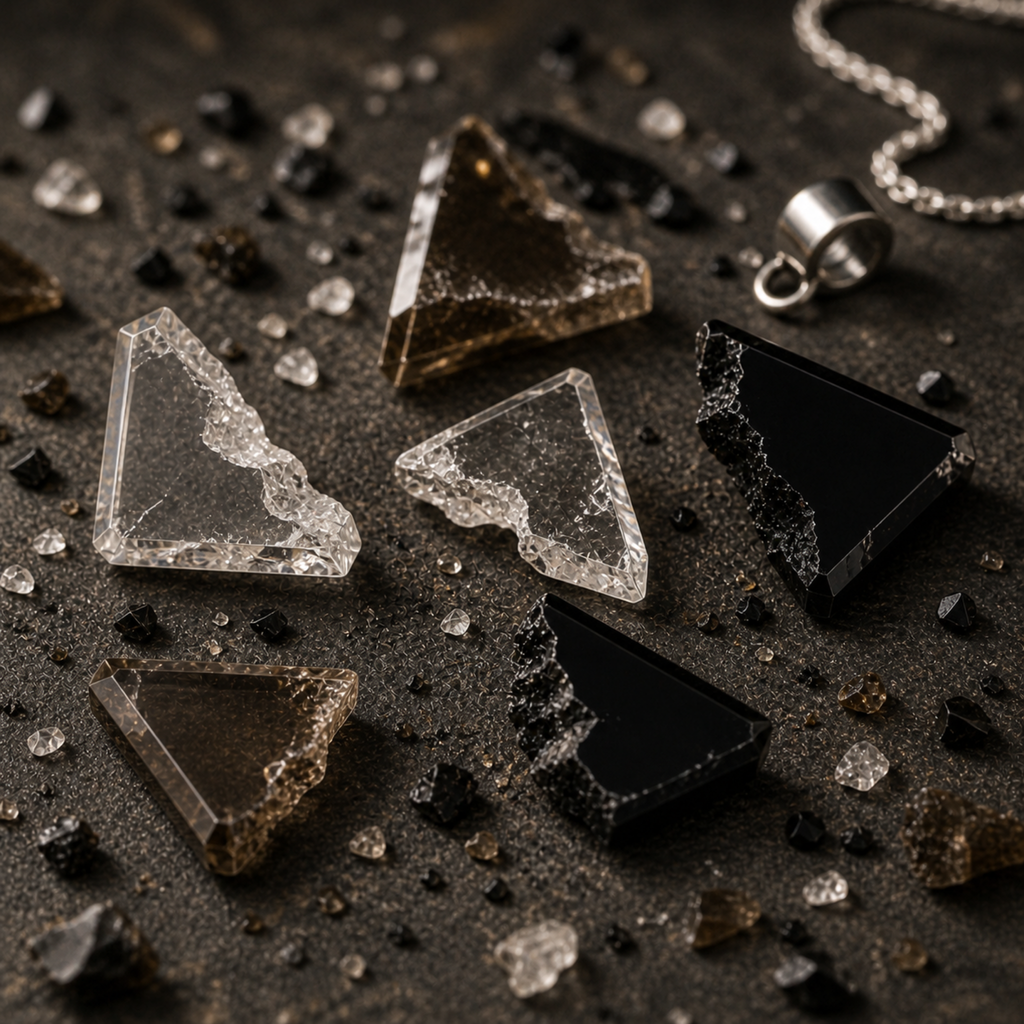 Inverted Triangle Pendant Necklace