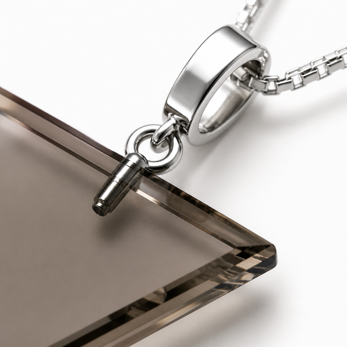 Inverted Triangle Pendant Necklace