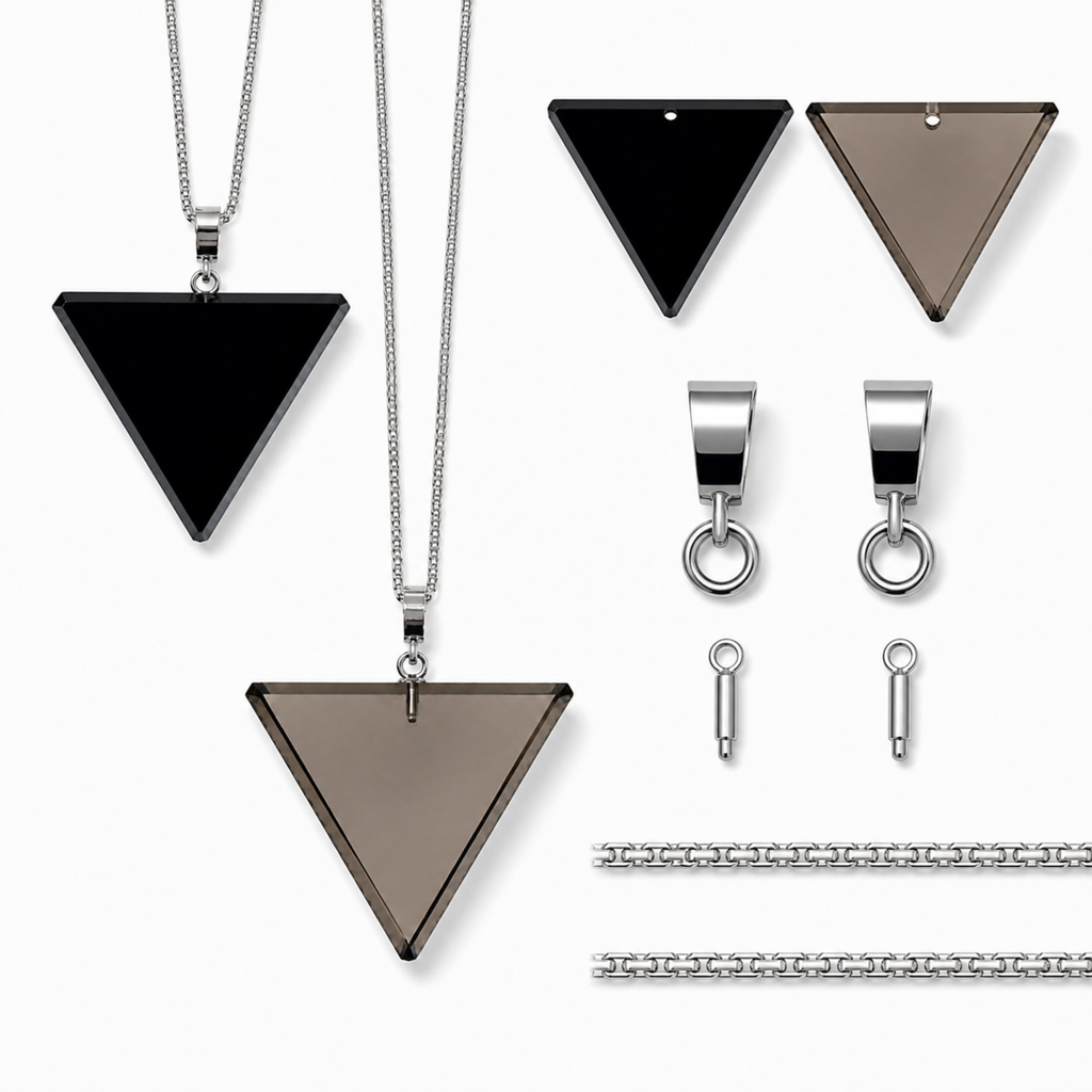 Inverted Triangle Pendant Necklace