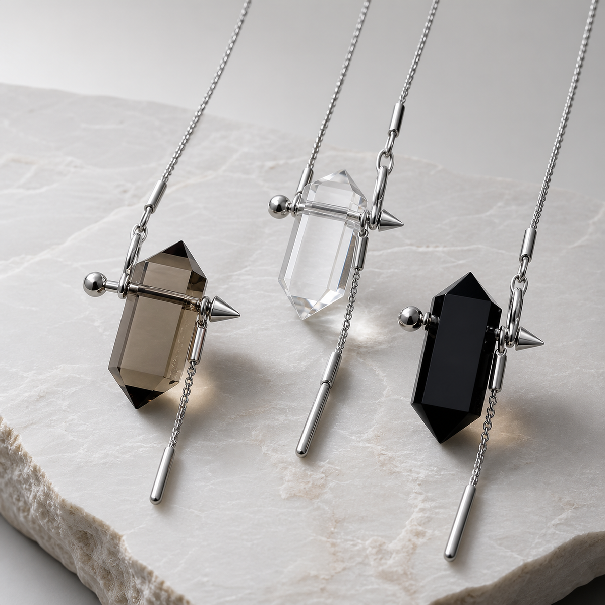 Double-Point Pendant Necklace