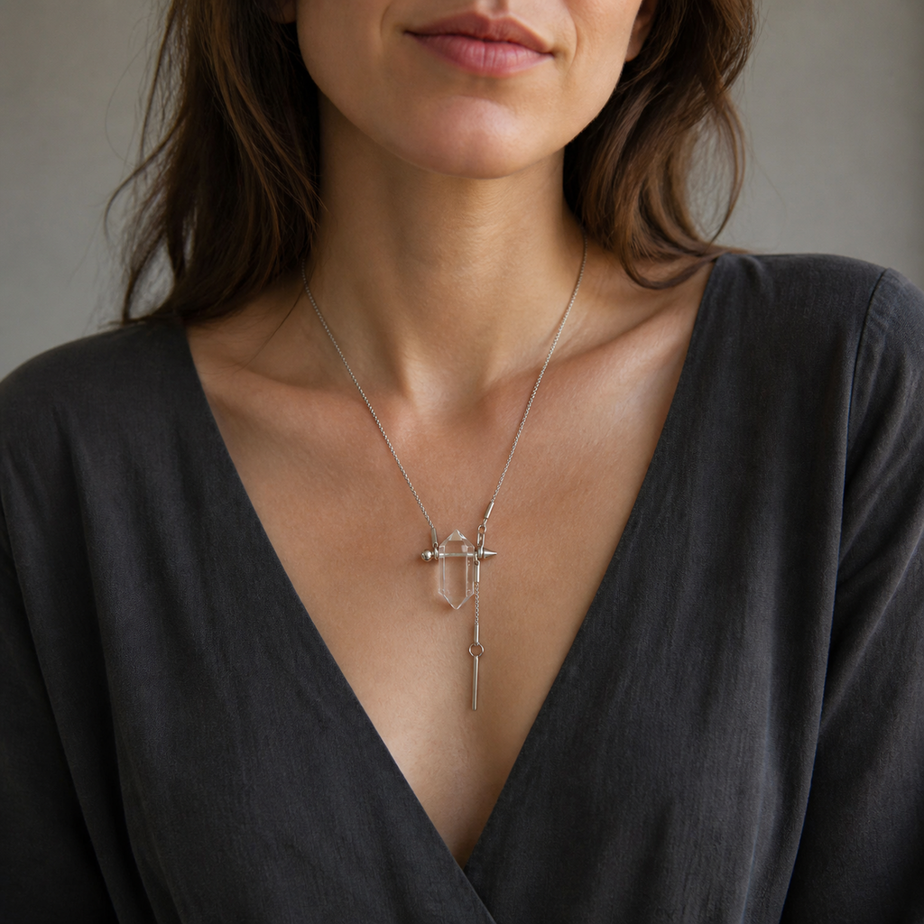 Double-Point Pendant Necklace