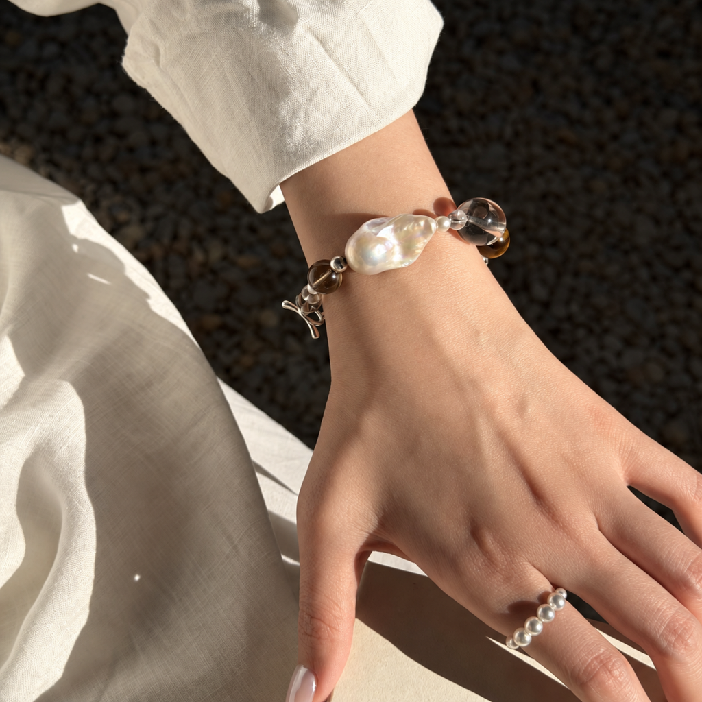 Mixed-Bead Elastic Bracelet