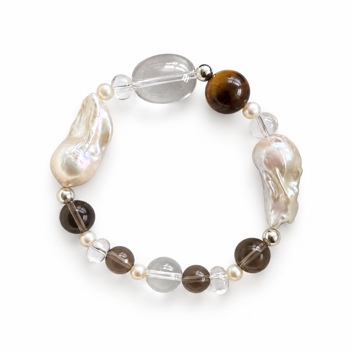 Mixed-Bead Elastic Bracelet