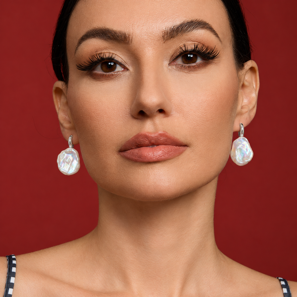 MIRA Baroque Pearl Drop Earrings