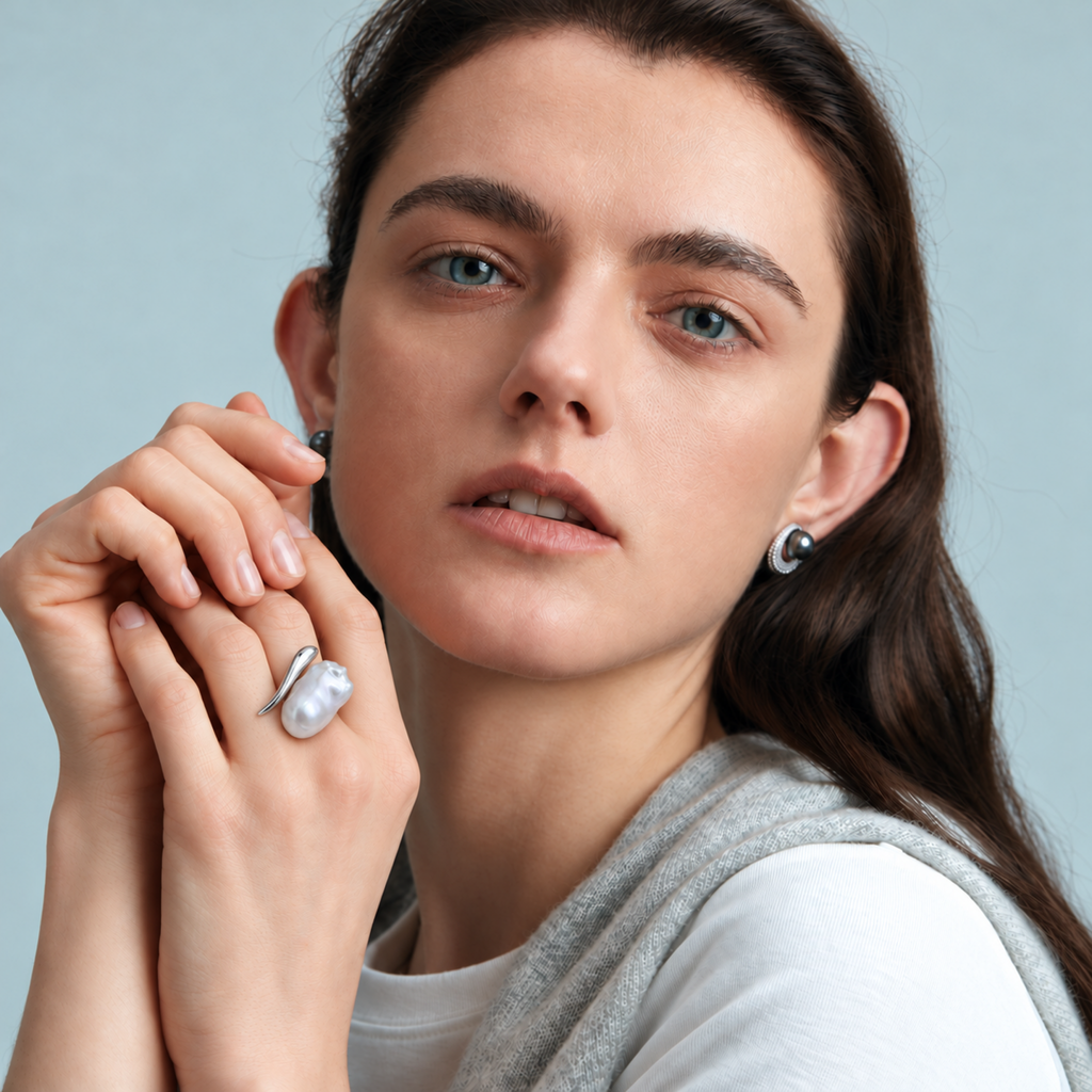 ONDINE Baroque Pearl Statement Ring