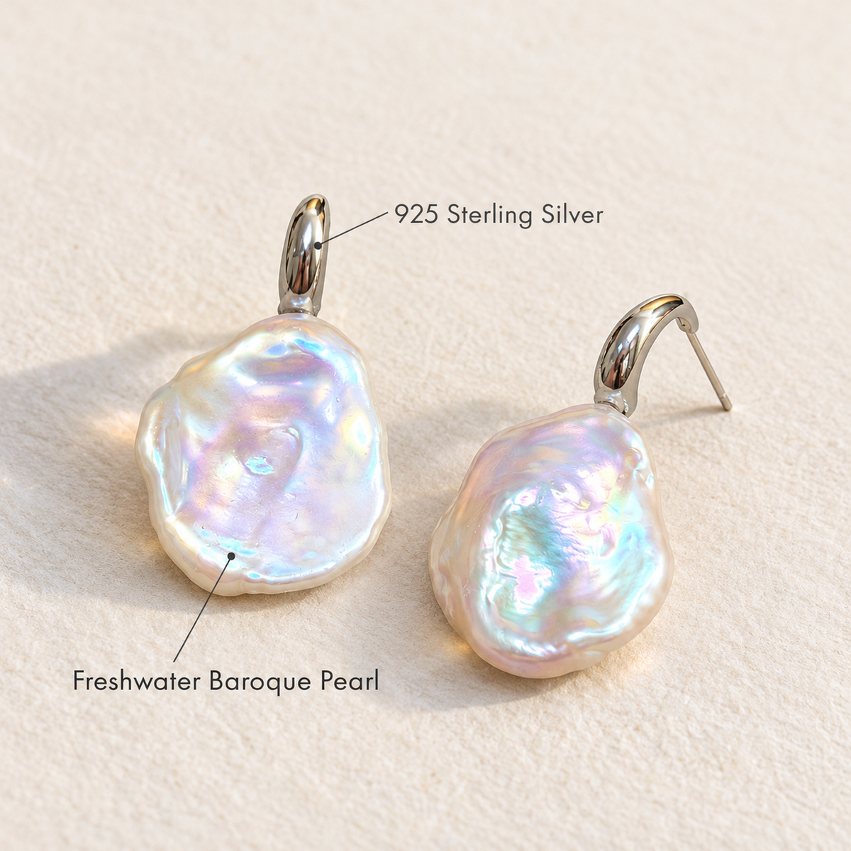 MIRA Baroque Pearl Drop Earrings