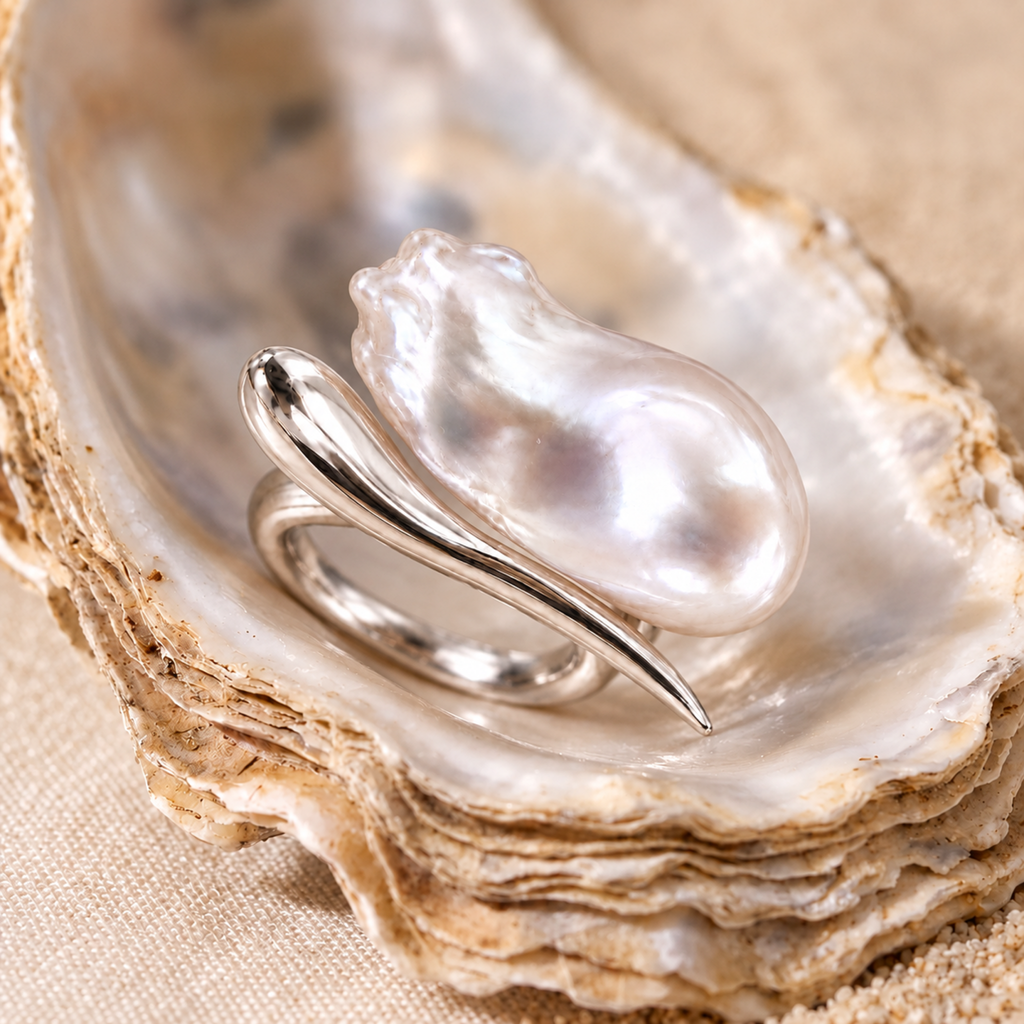 ONDINE Baroque Pearl Statement Ring