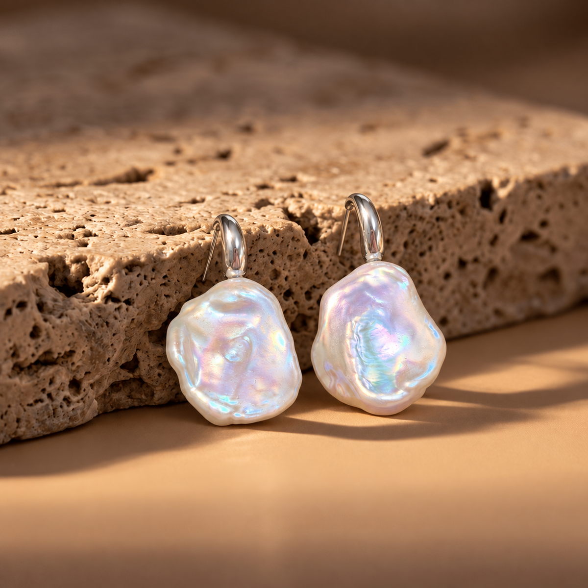 MIRA Baroque Pearl Drop Earrings