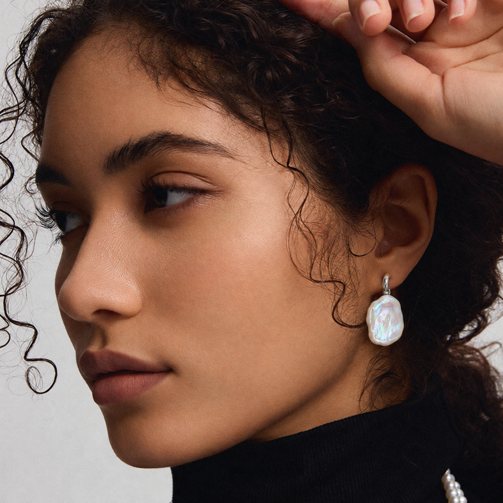 MIRA Baroque Pearl Drop Earrings