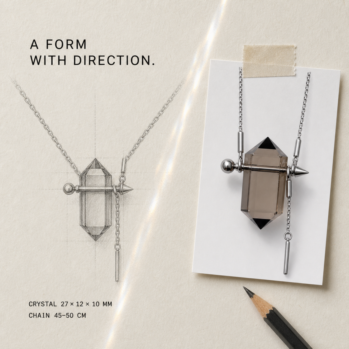 Double-Point Pendant Necklace
