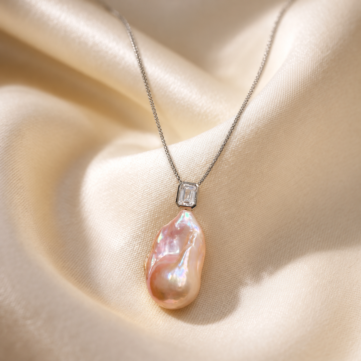 EOS Pink Baroque Pearl Pendant (Chain Not Included)