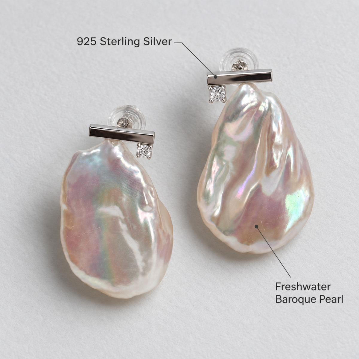 ESTELLE Baroque Pearl Drop Earrings