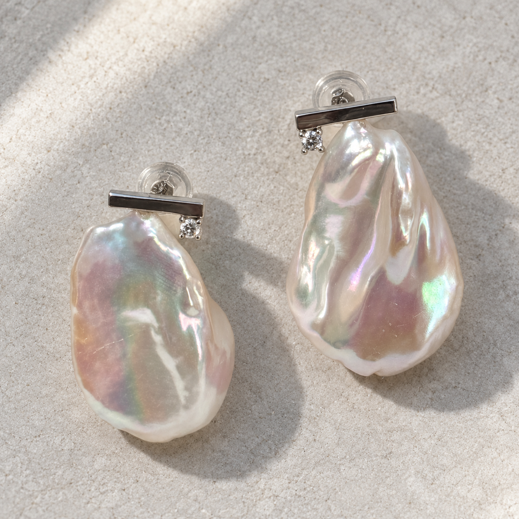 ESTELLE Baroque Pearl Drop Earrings