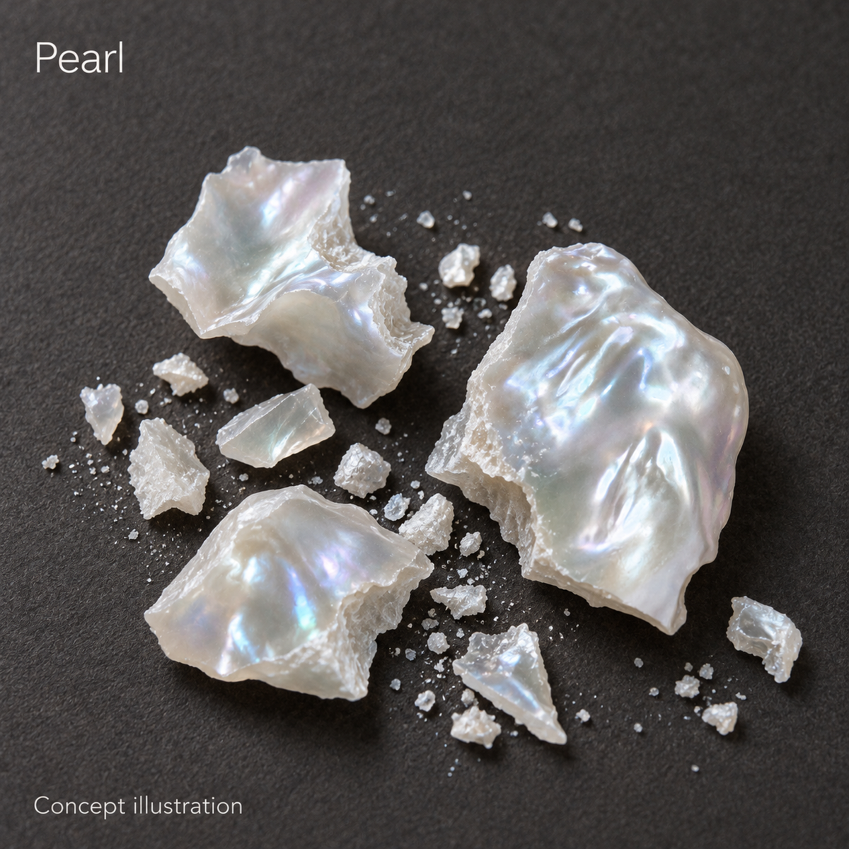 IRIS White Baroque Pearl Pendant (Chain Not Included)